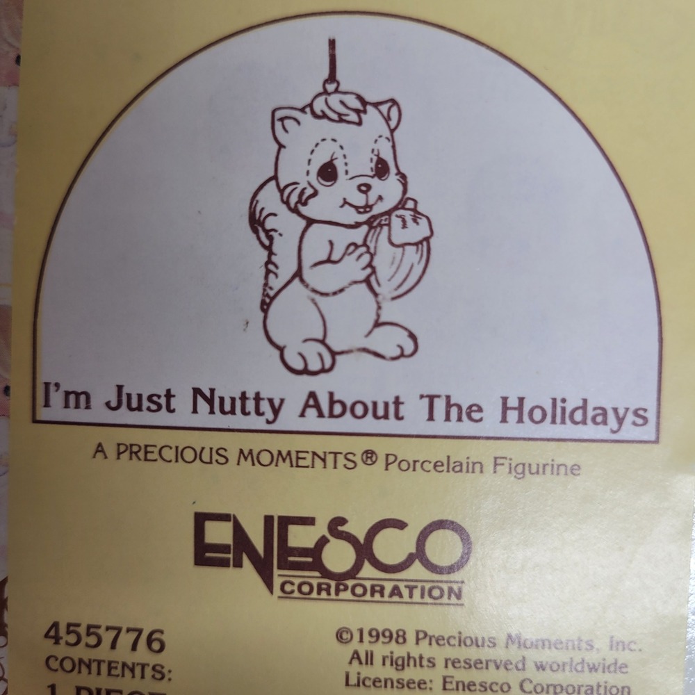 Precious Moments Nutty About The Holidays Squirrel Figurine Ornament 455776